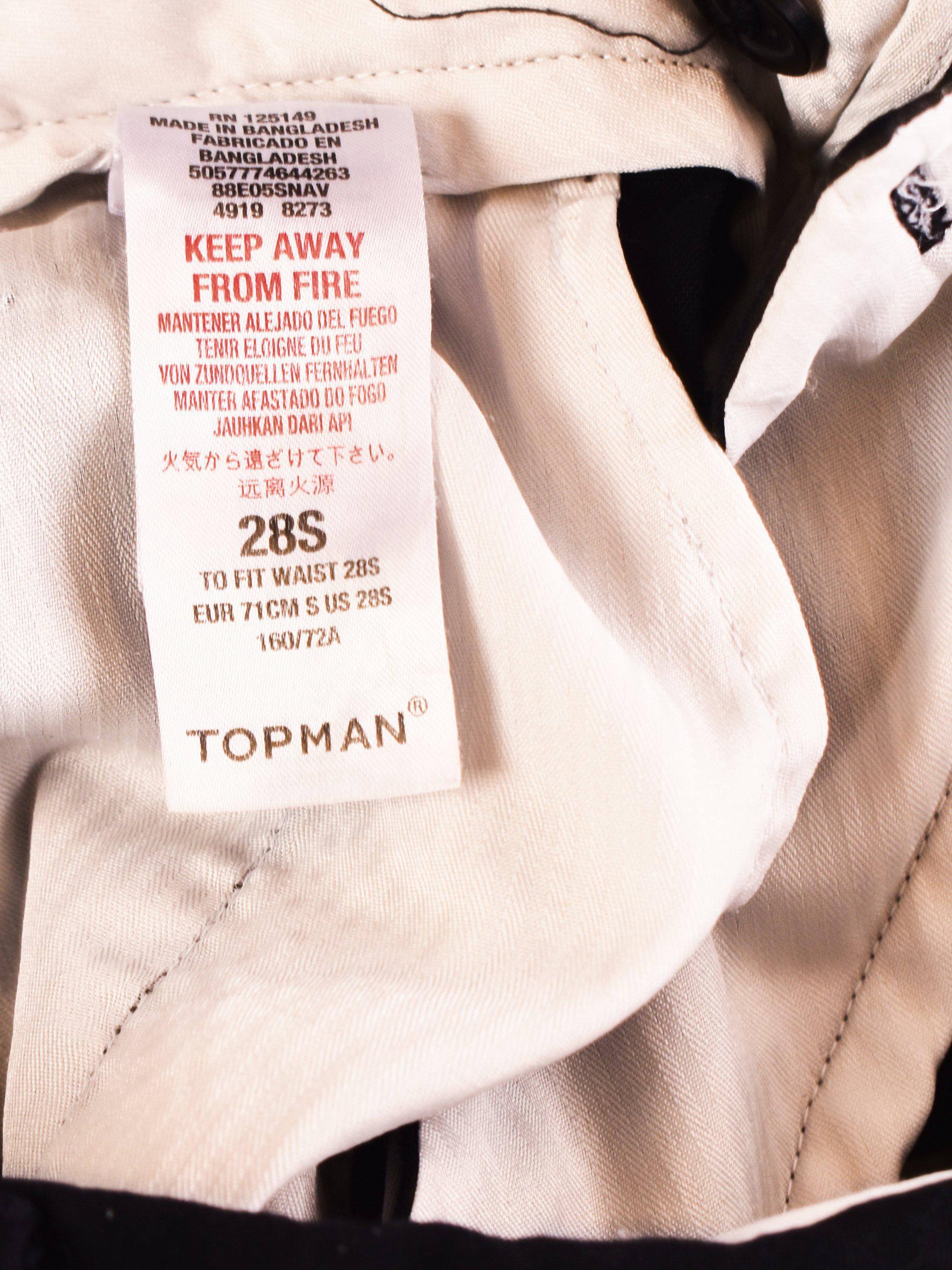 Topman Bukser - XS / Blå / Mand - SassyLAB Secondhand