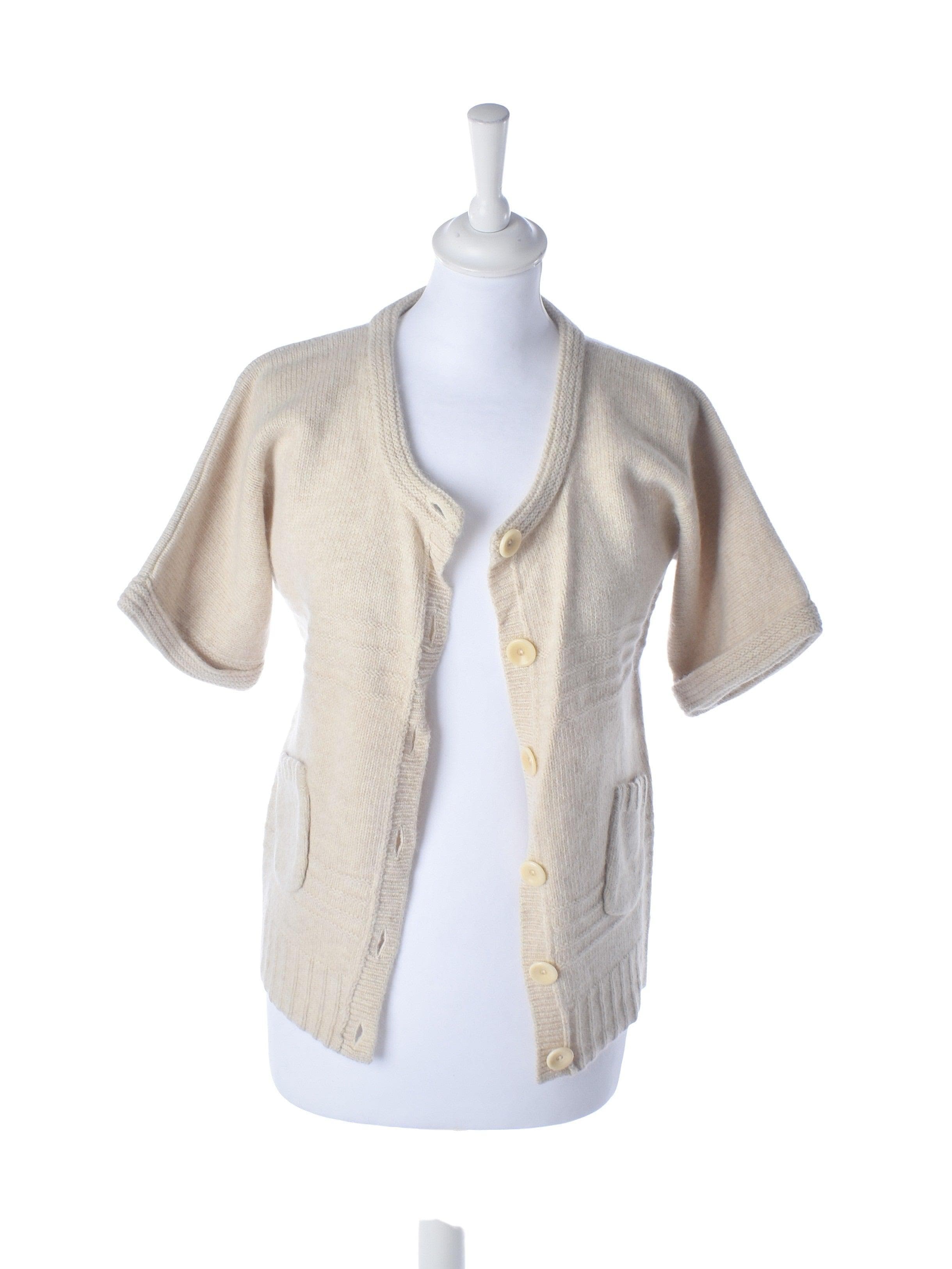 Tusnelda Bloch Cardigan - M / Beige / Kvinde - SassyLAB Secondhand