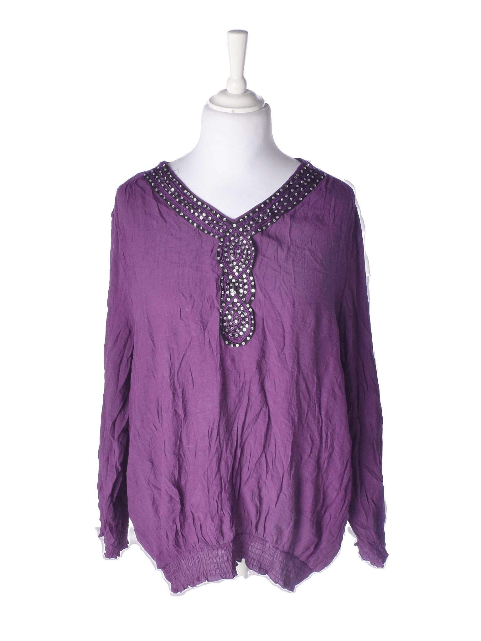 Ukendt Brand Bluse - L / Lilla / Kvinde - SassyLAB Secondhand