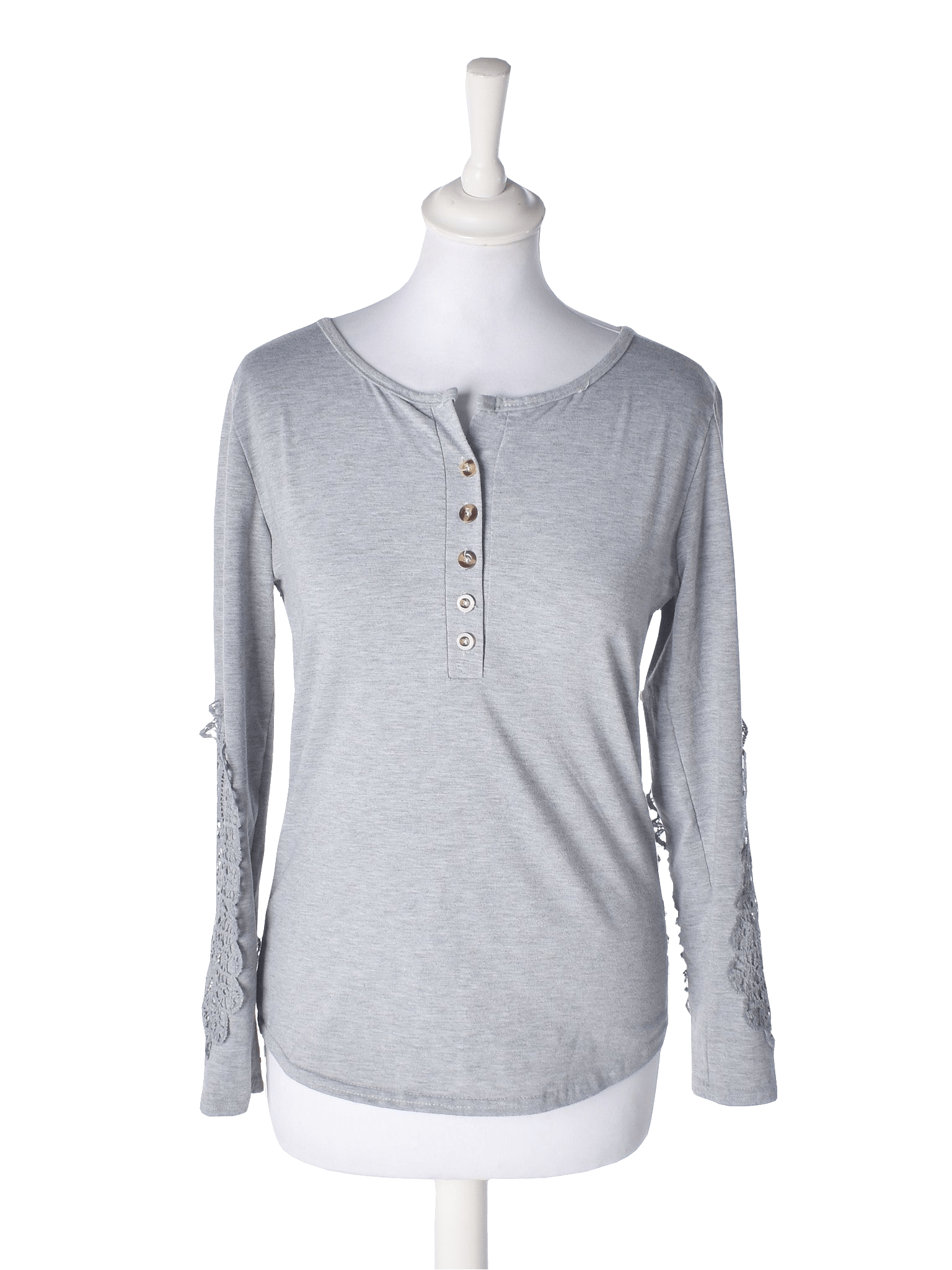 Ukendt Brand Bluse - S / Grå / Kvinde - SassyLAB Secondhand