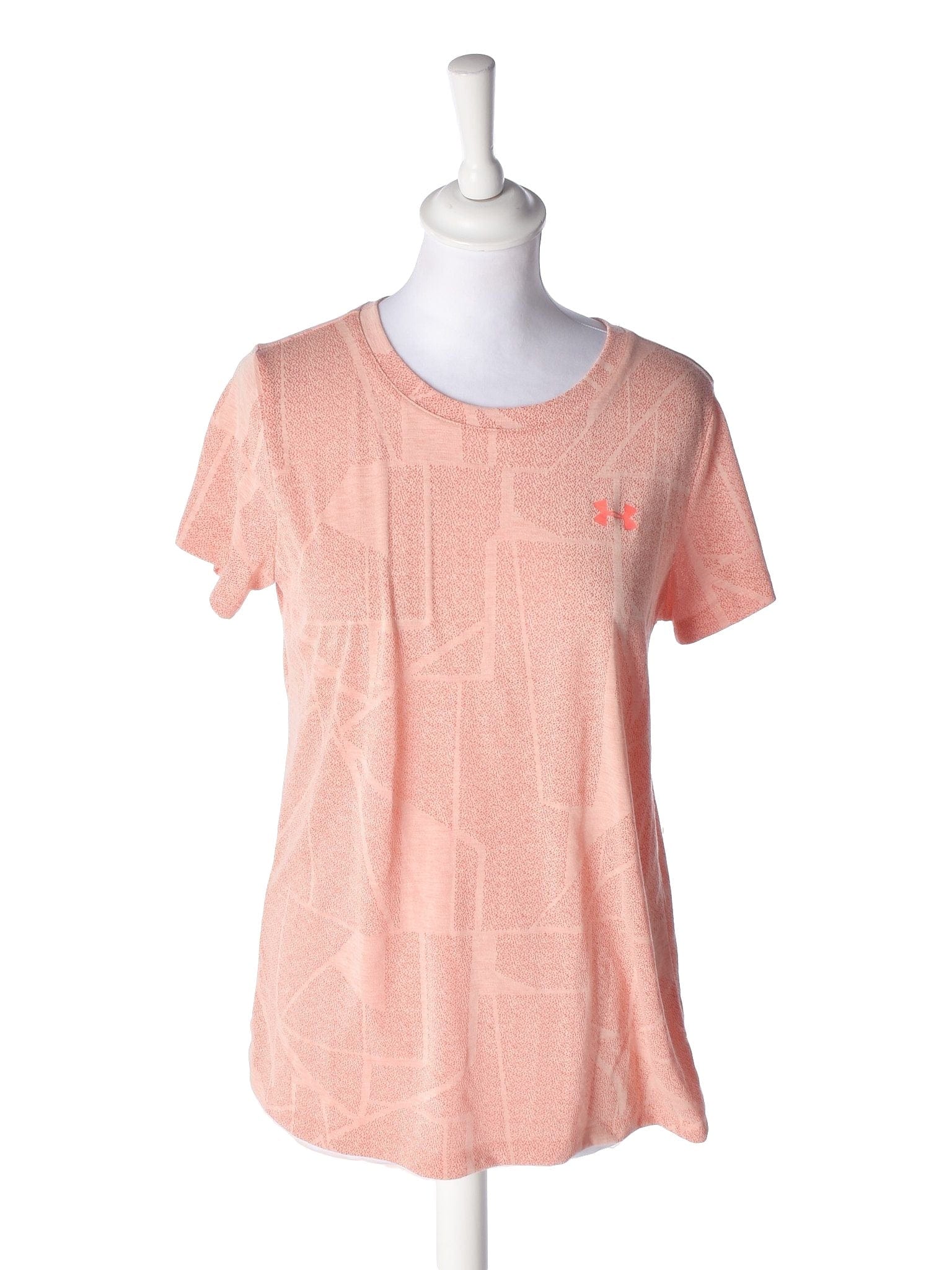 Under Armour Trænings T-Shirt - M / Orange / Kvinde - SassyLAB Secondhand