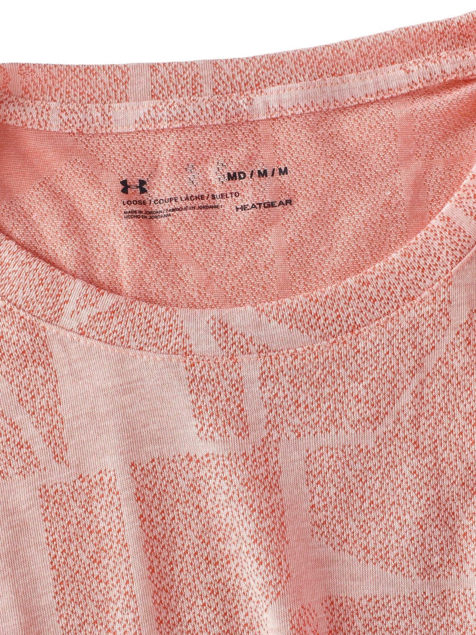 Under Armour Trænings T-Shirt - M / Orange / Kvinde - SassyLAB Secondhand