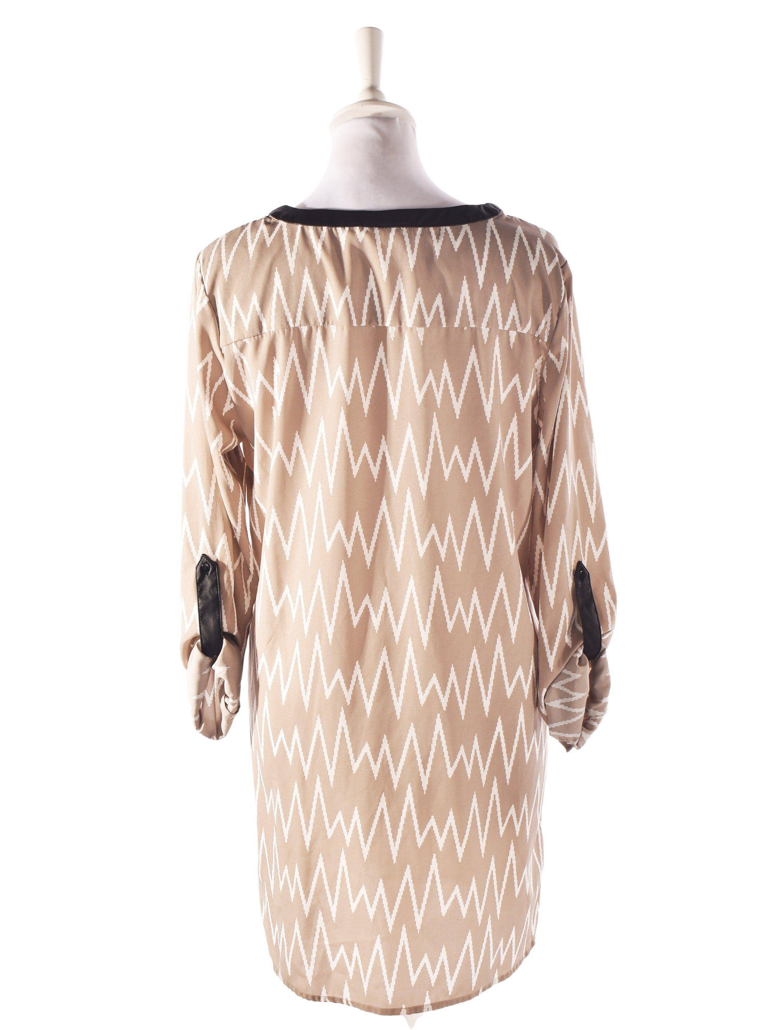 Vero Moda Skjorte - M / Beige / Kvinde - SassyLAB Secondhand
