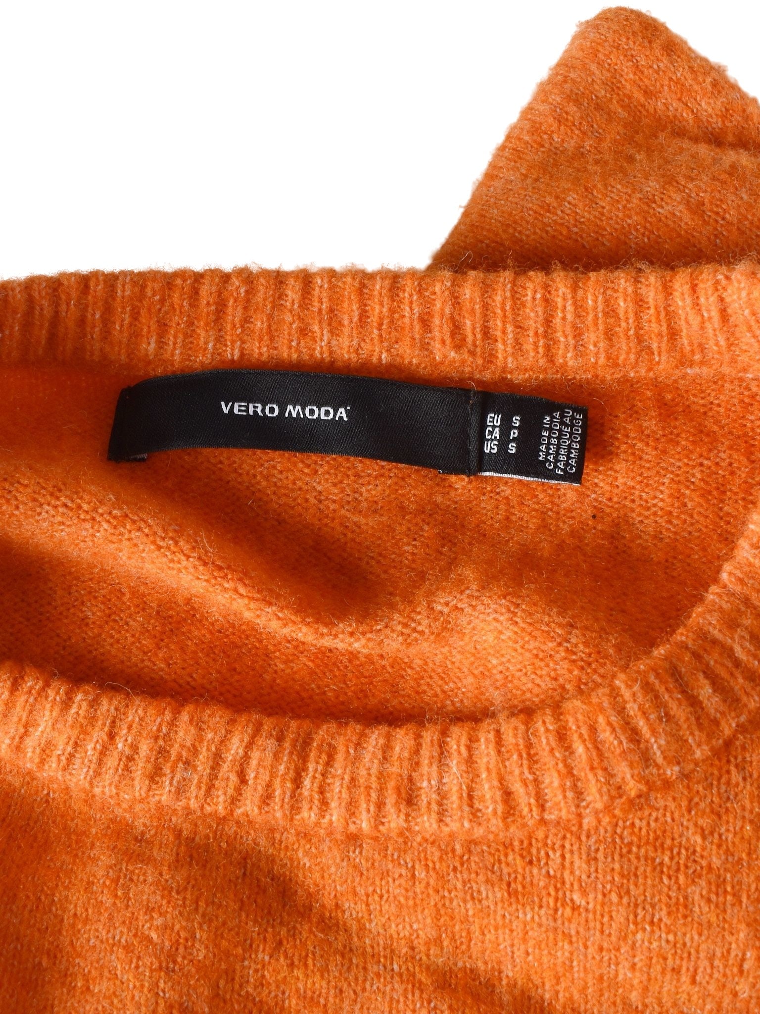 VERO MODA Strik - S / Orange / Kvinde - SassyLAB Secondhand