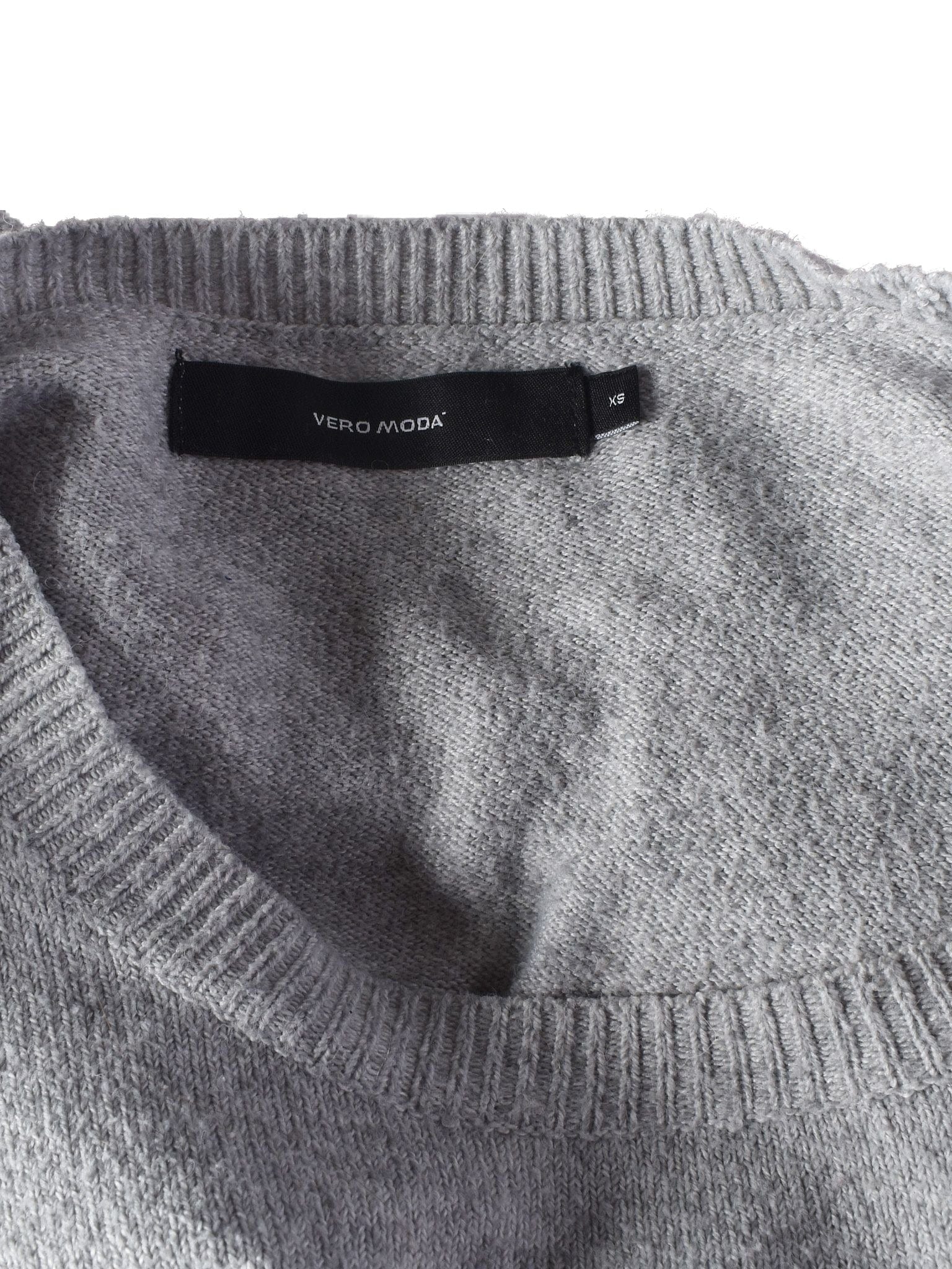 VERO MODA Strikkjole - XS / Grå / Kvinde - SassyLAB Secondhand