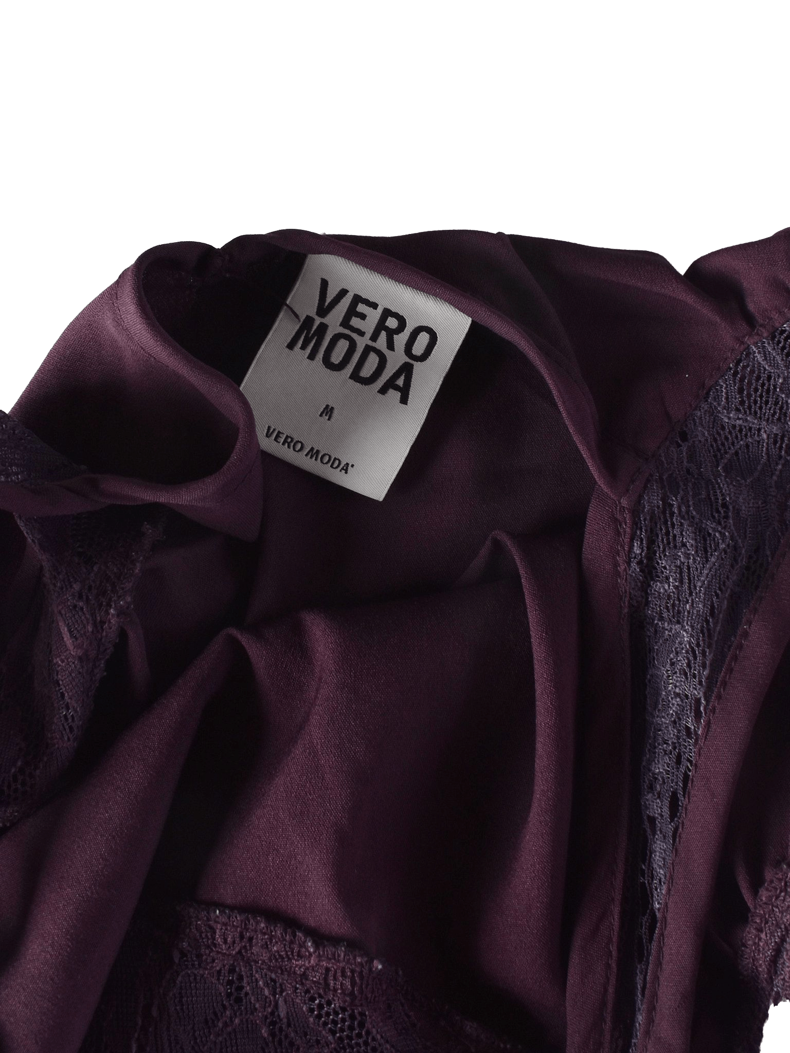 VERO MODA Top - M / Bordeaux / Kvinde - SassyLAB Secondhand