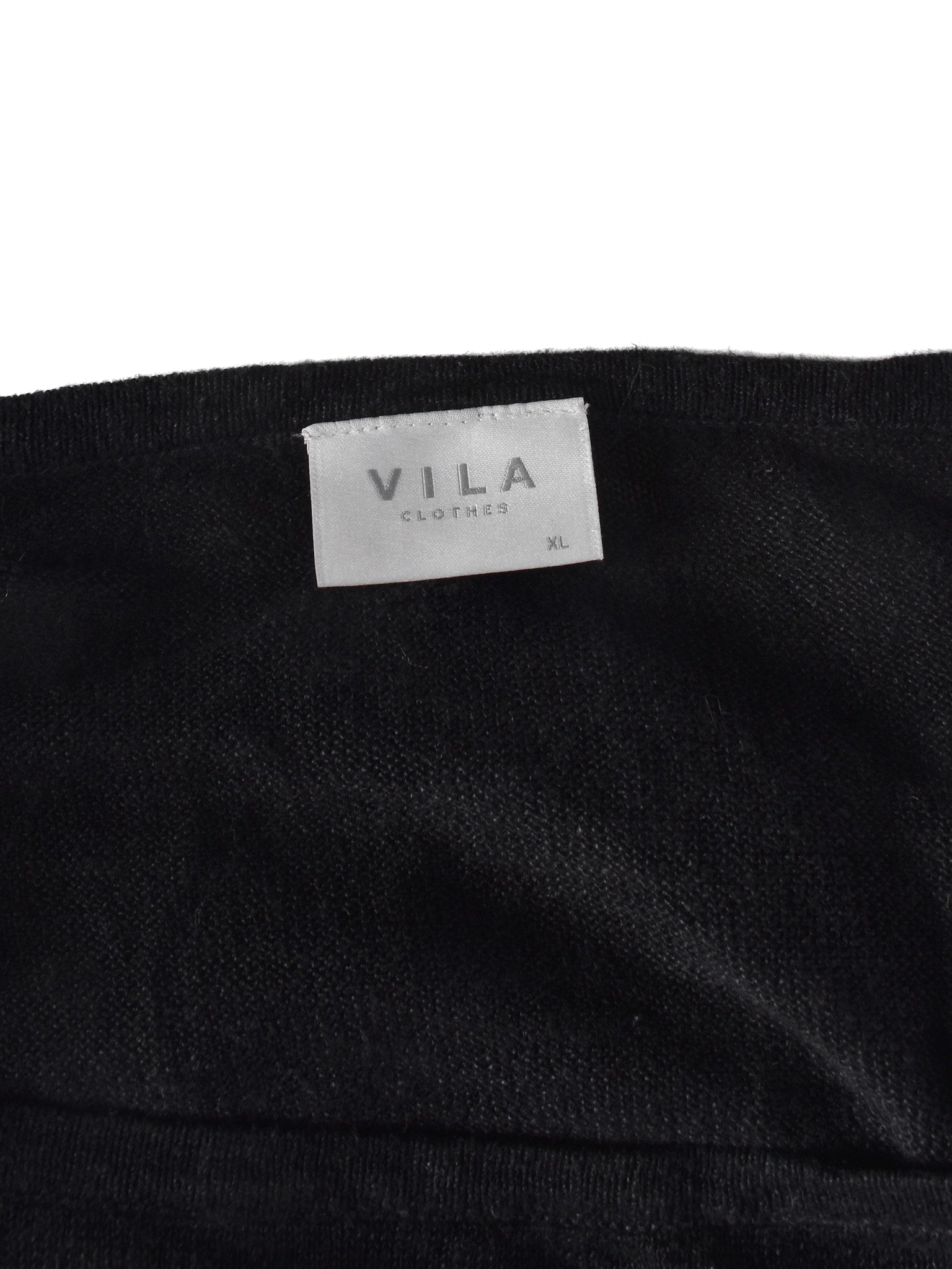 VILA Bluse - XL / Sort / Kvinde - SassyLAB Secondhand