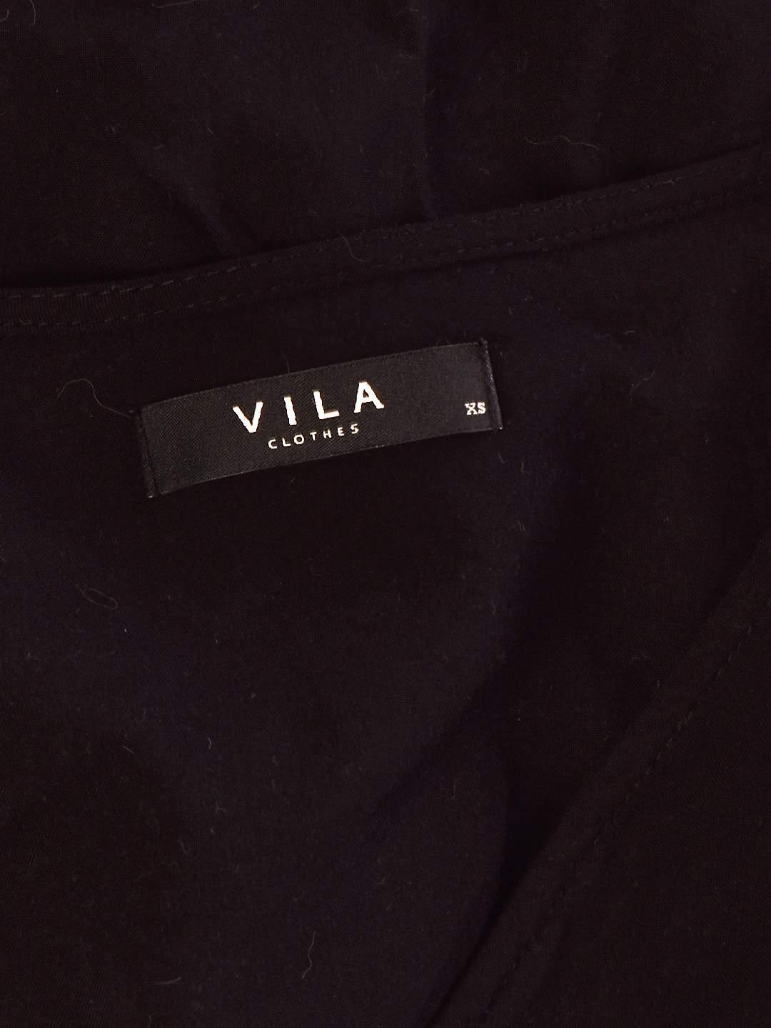 VILA Bluse - XS / Sort / Kvinde - SassyLAB Secondhand