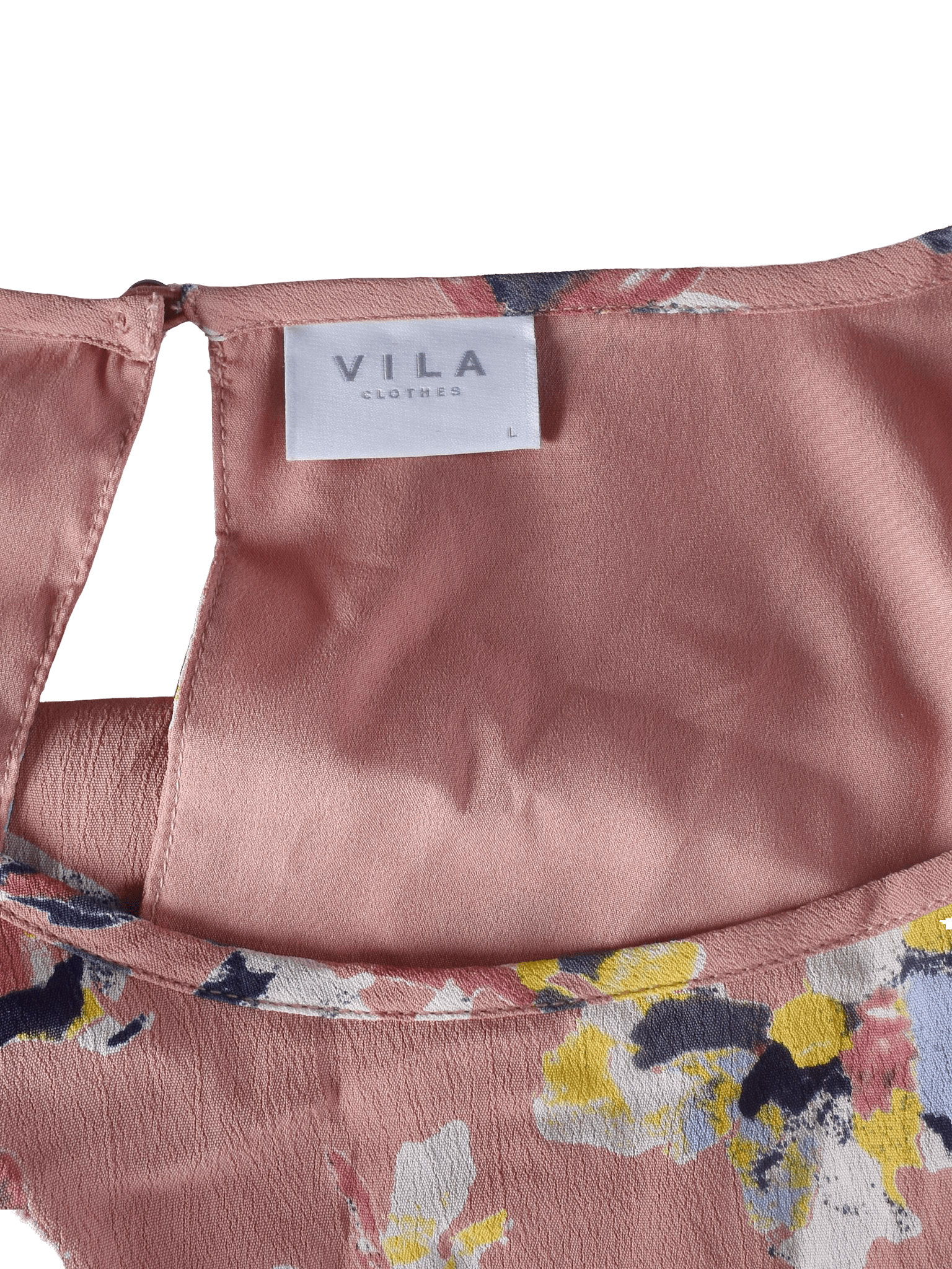 VILA Kjole - L / Blomstret / Kvinde - SassyLAB Secondhand
