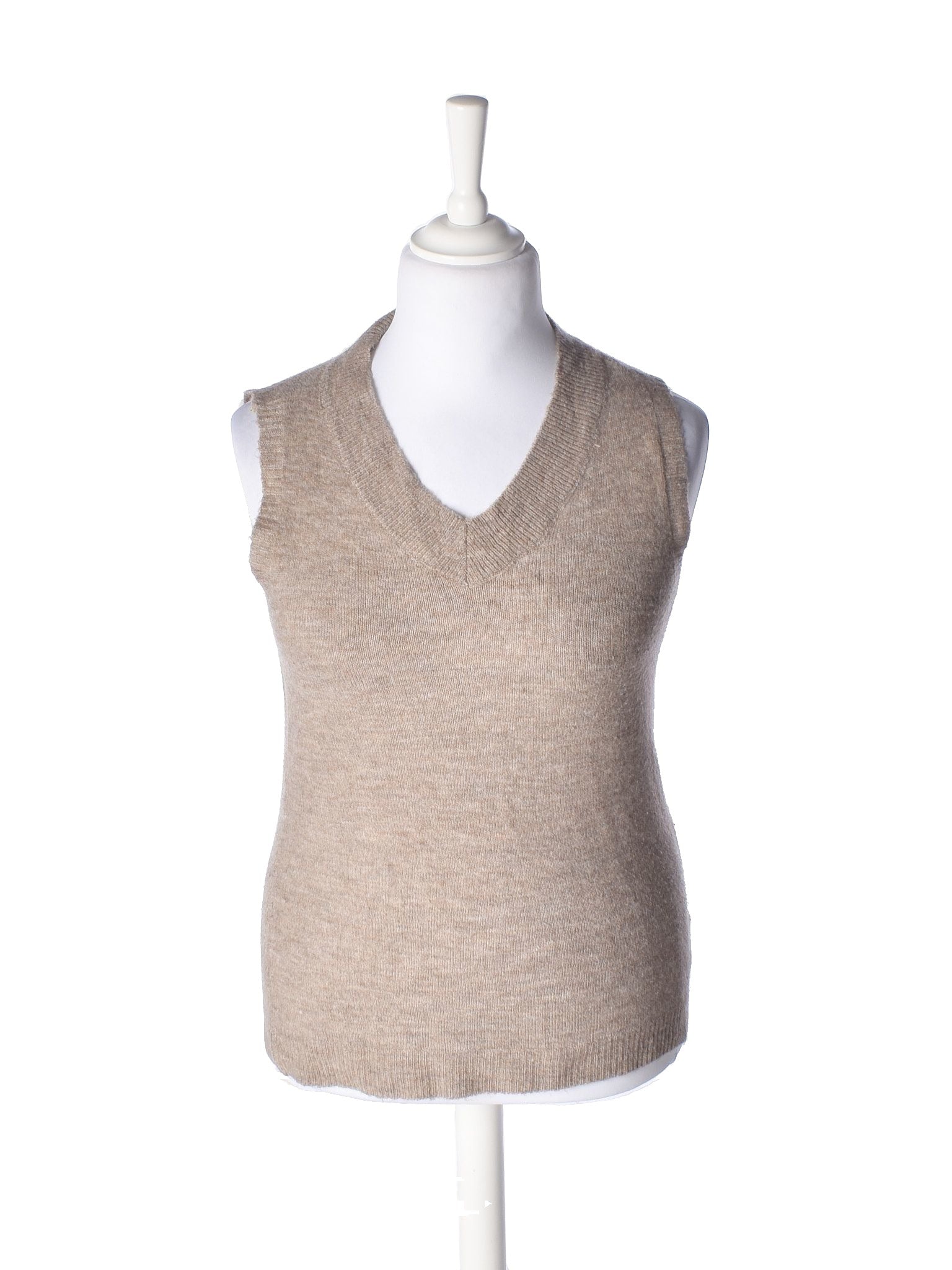 VRS Strikvest - L / Brun / Kvinde - SassyLAB Secondhand