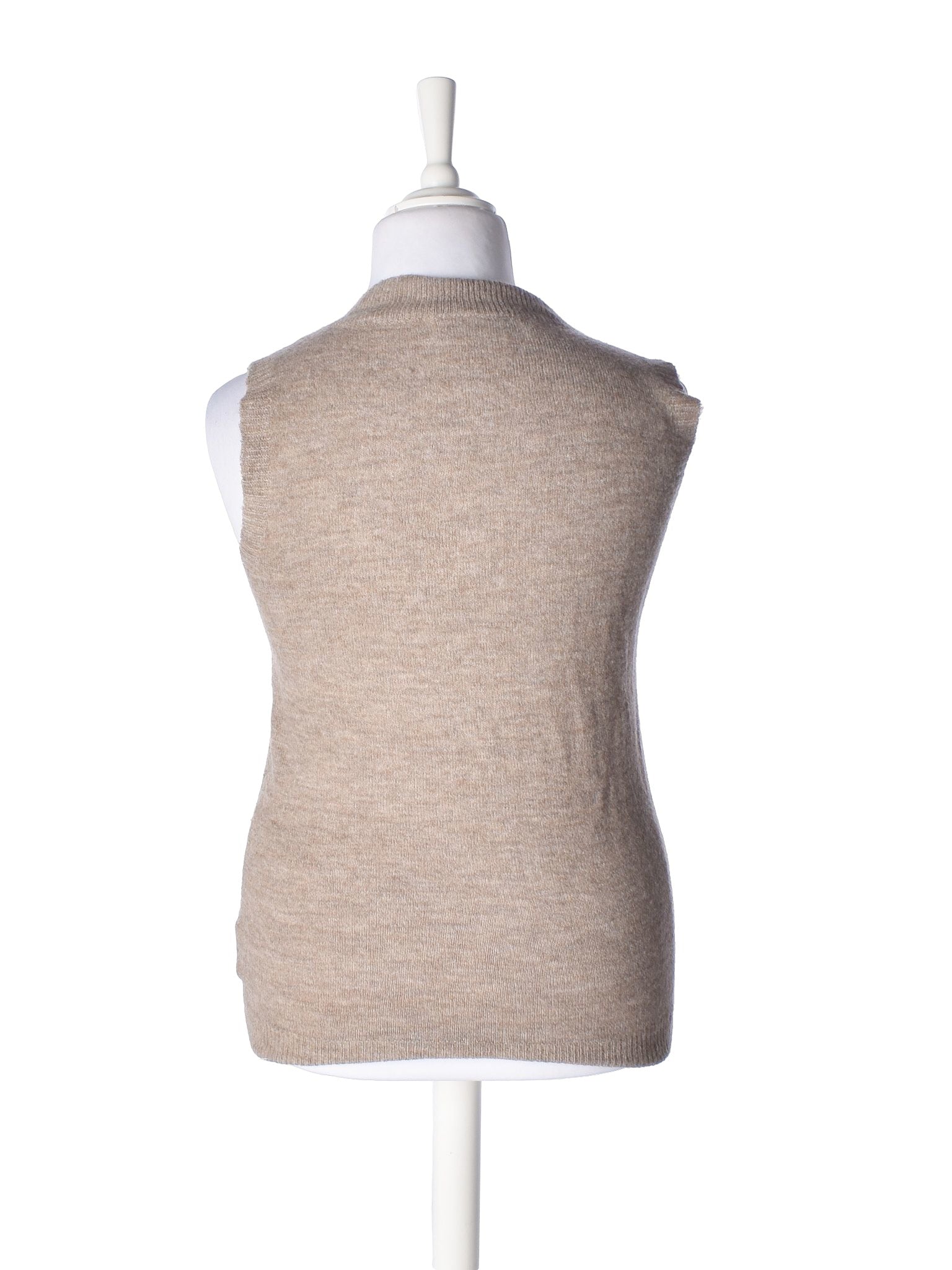 VRS Strikvest - L / Brun / Kvinde - SassyLAB Secondhand