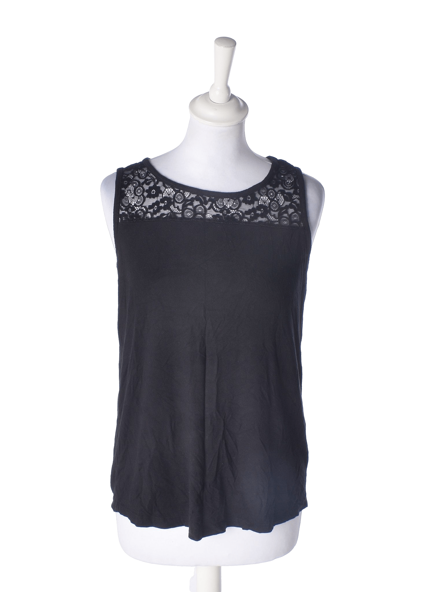 VRS Top - M / Sort / Kvinde - SassyLAB Secondhand