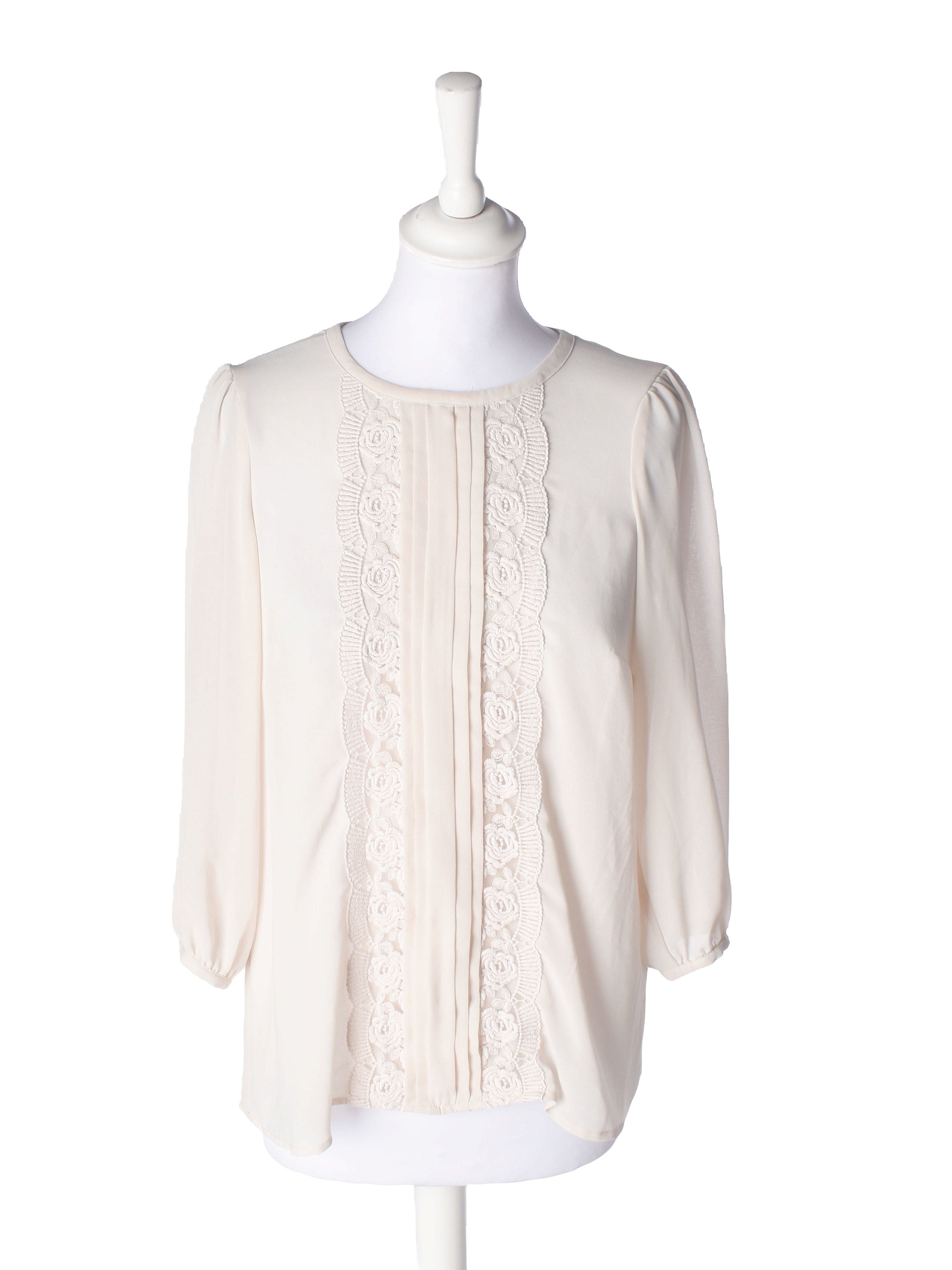 Warehouse Bluse - 36 / Beige / Kvinde - SassyLAB Secondhand
