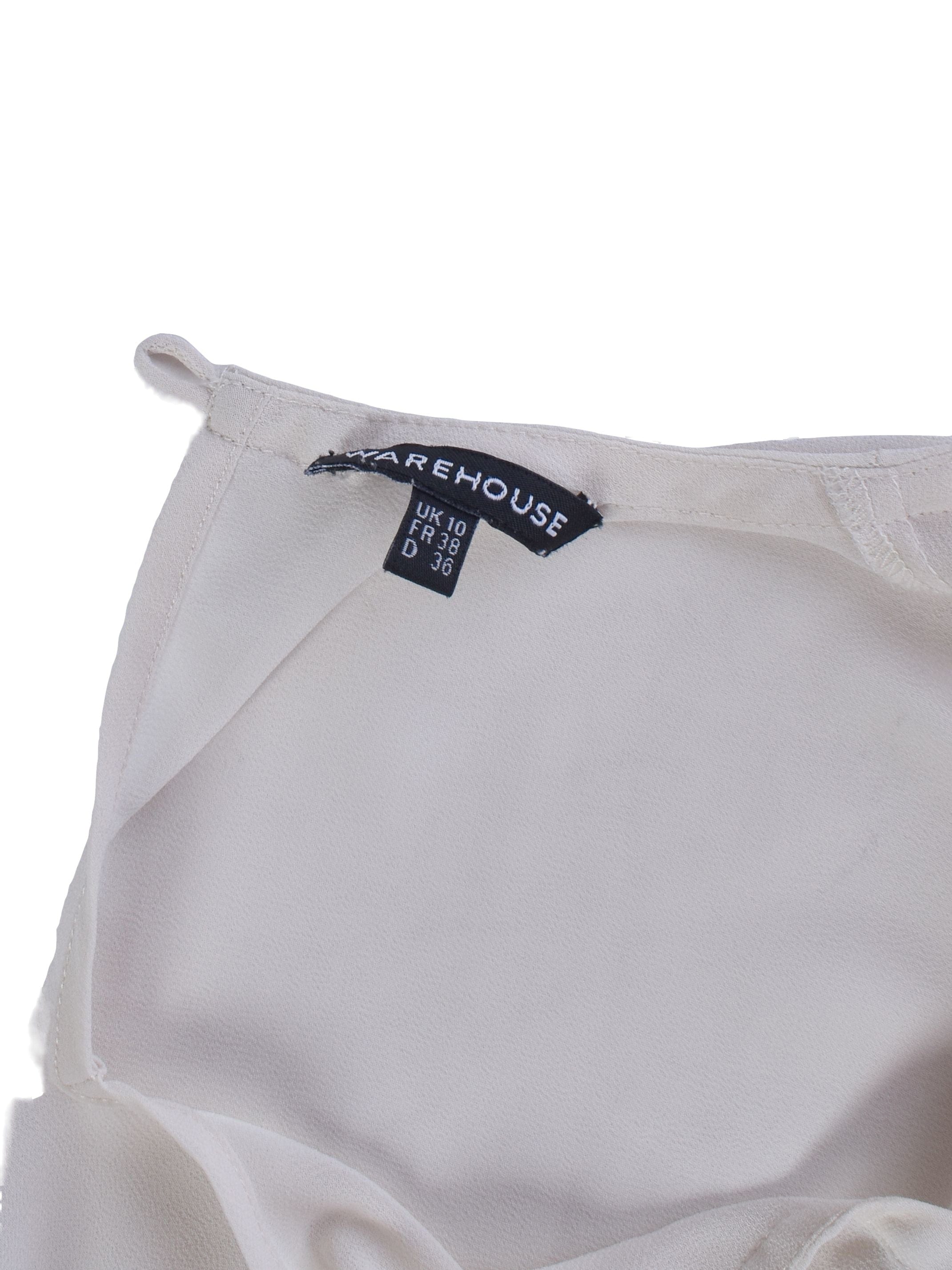 Warehouse Bluse - 36 / Beige / Kvinde - SassyLAB Secondhand