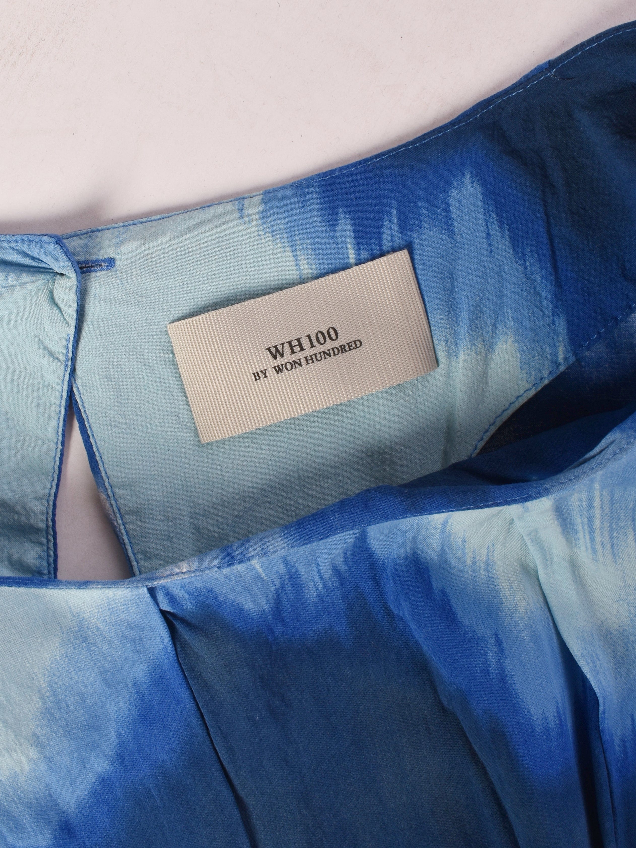 WH100 by Won Hundred Kjole - 36 / Blå / Kvinde - SassyLAB Secondhand
