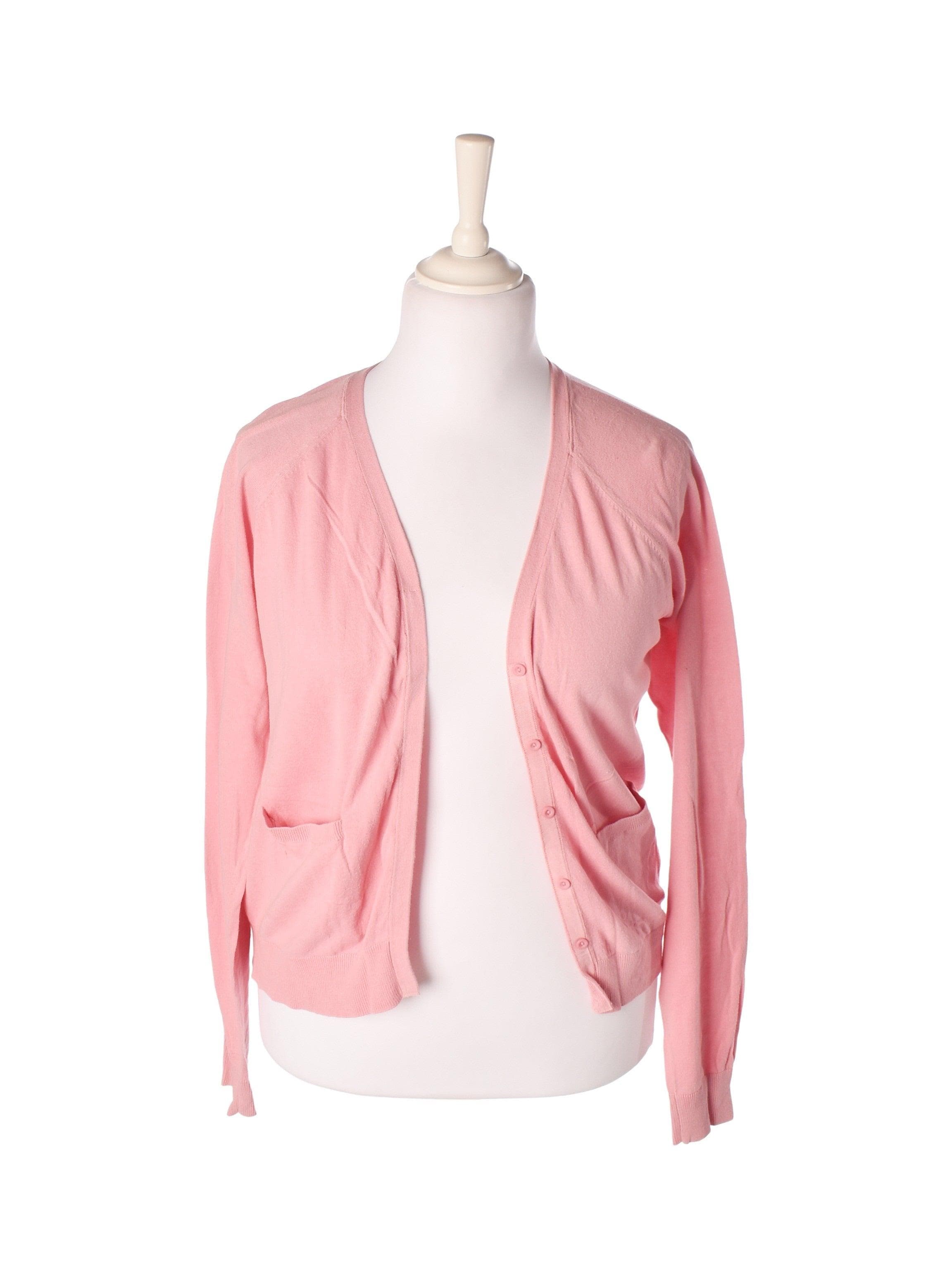 Whiite Cardigan - XL / Pink / Kvinde - SassyLAB Secondhand