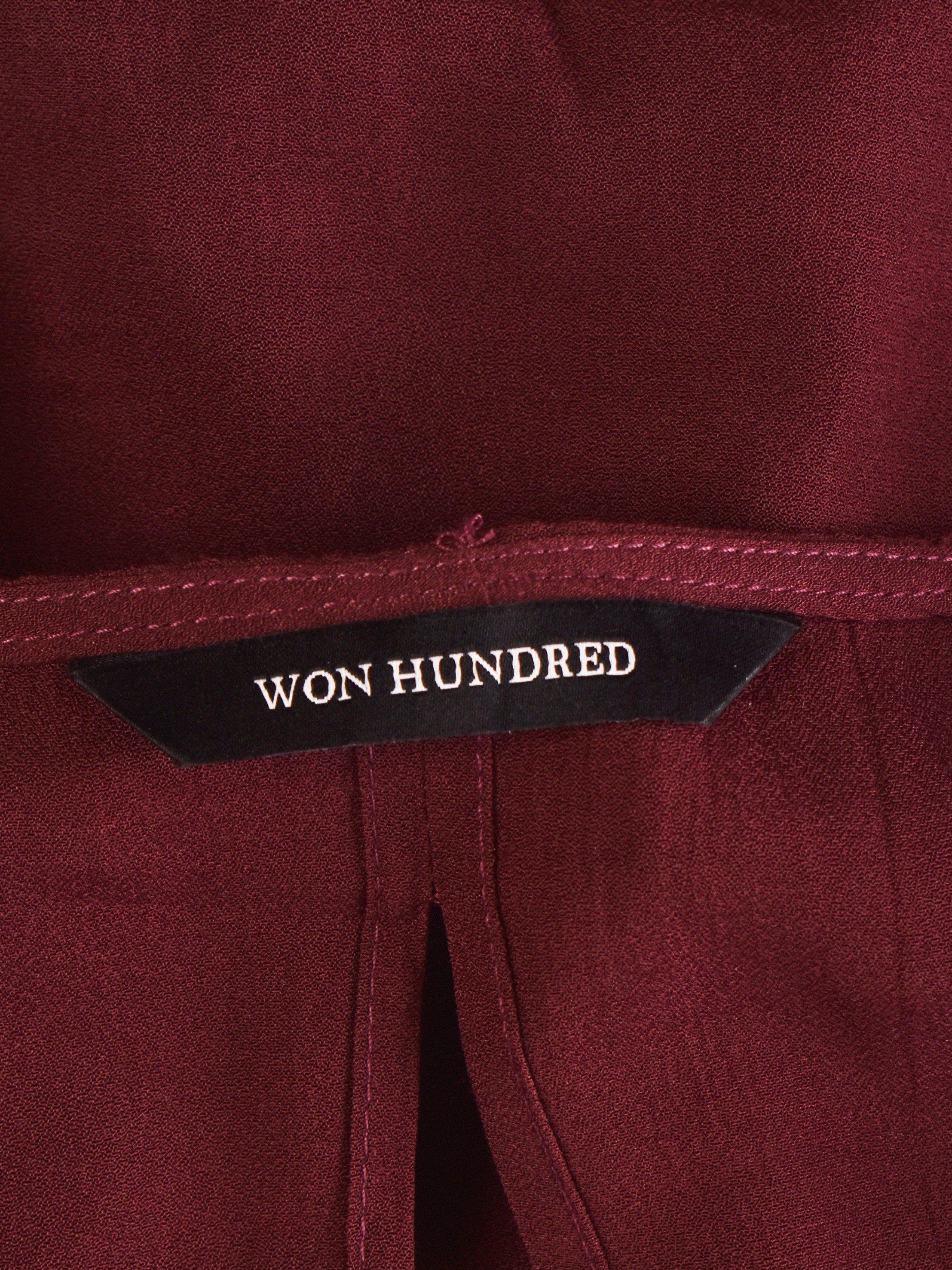 Won Hundred Kjole - 40 / Bordeaux / Kvinde - SassyLAB Secondhand