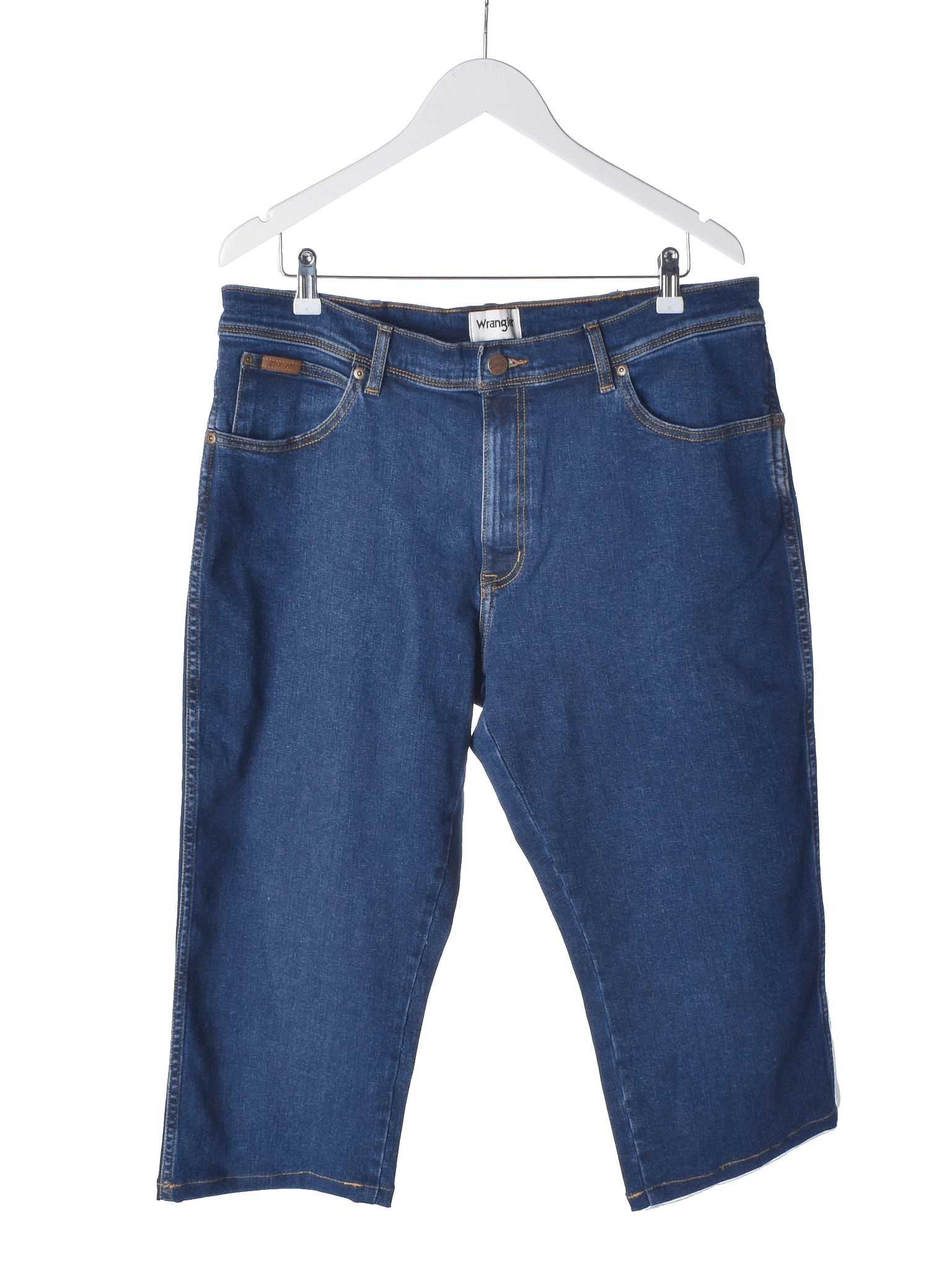Wrangler 3/4 Bukser - W38 L30 / Blå / Mand - SassyLAB Secondhand