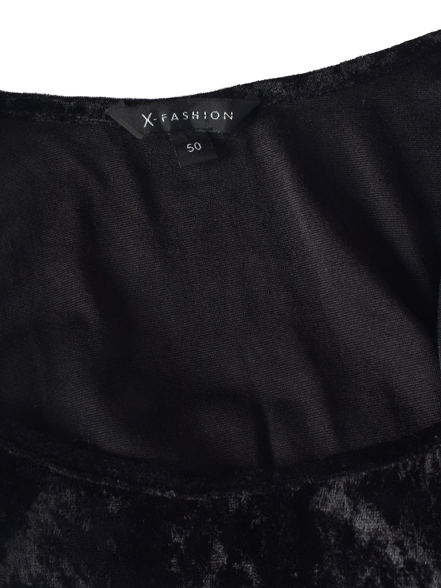X-Fashion Top - 50 / Sort / Kvinde - SassyLAB Secondhand