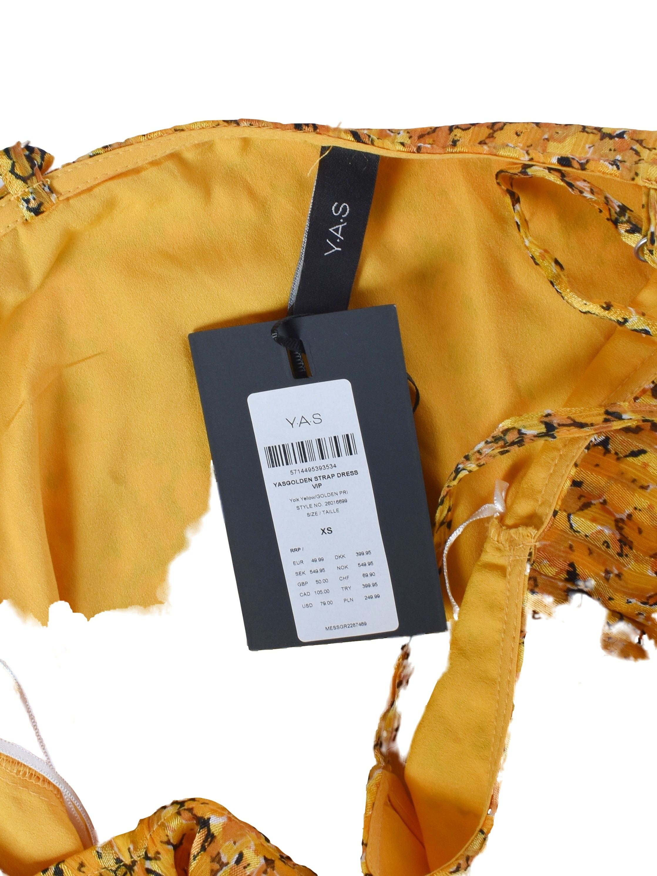 YAS Kjole - XS / Blomstret / Kvinde - SassyLAB Secondhand