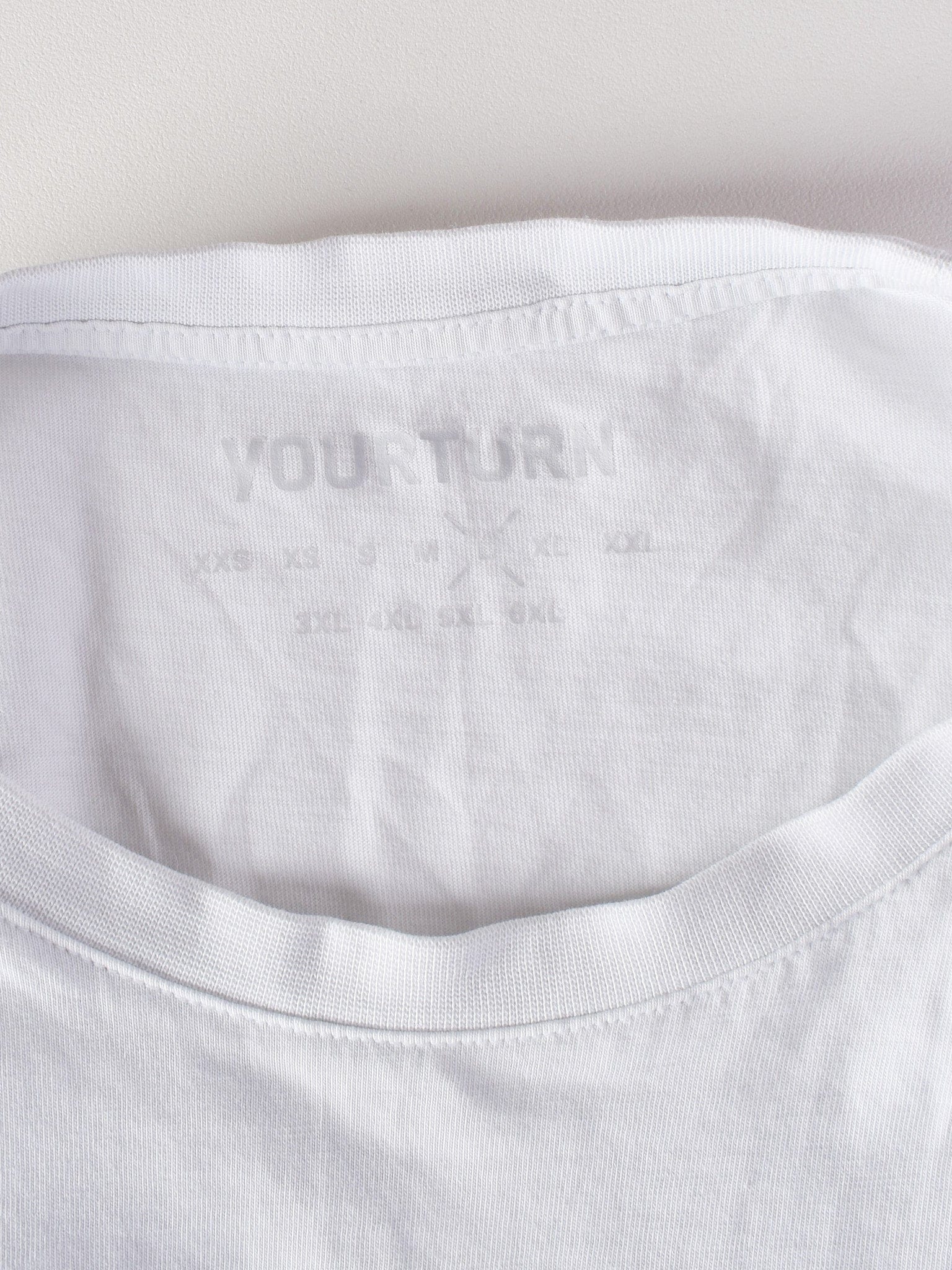 Your Turn T-Shirt - L / Hvid / Kvinde - SassyLAB Secondhand