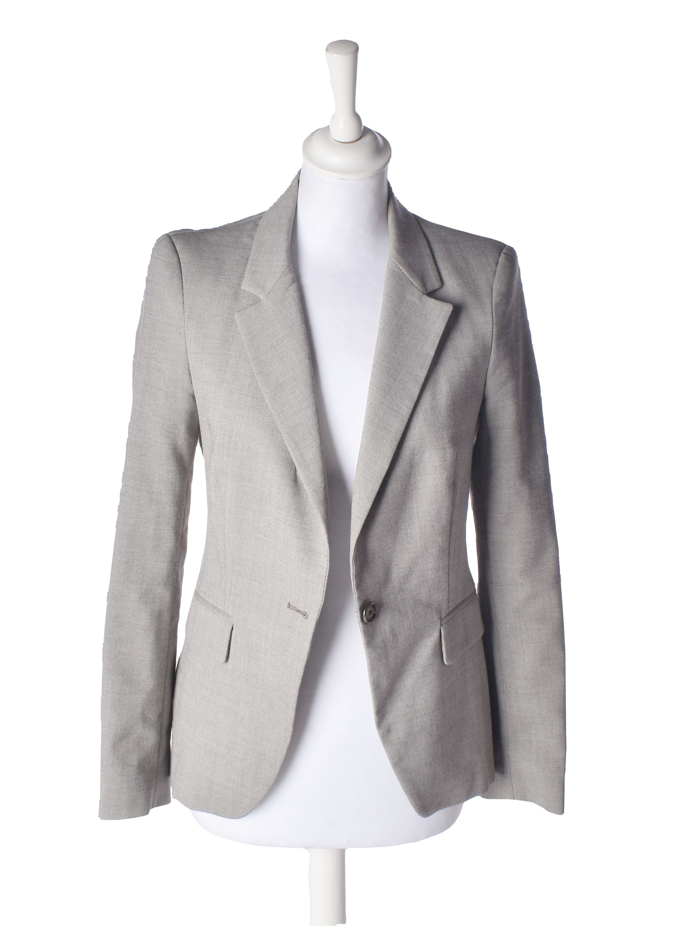 Zara Blazer - S / Grå / Kvinde - SassyLAB Secondhand