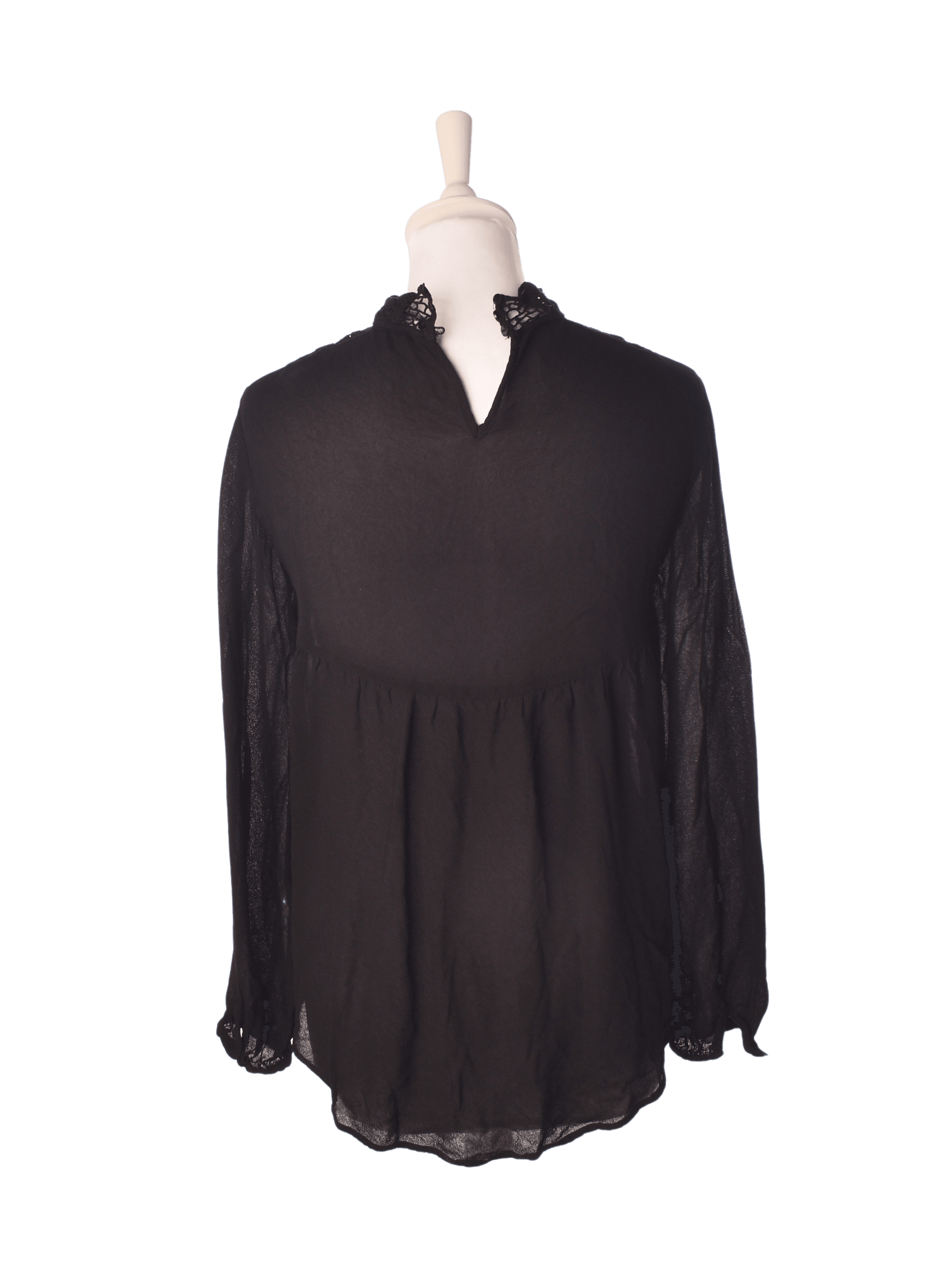 Zara Bluse - S / Sort / Kvinde - SassyLAB Secondhand