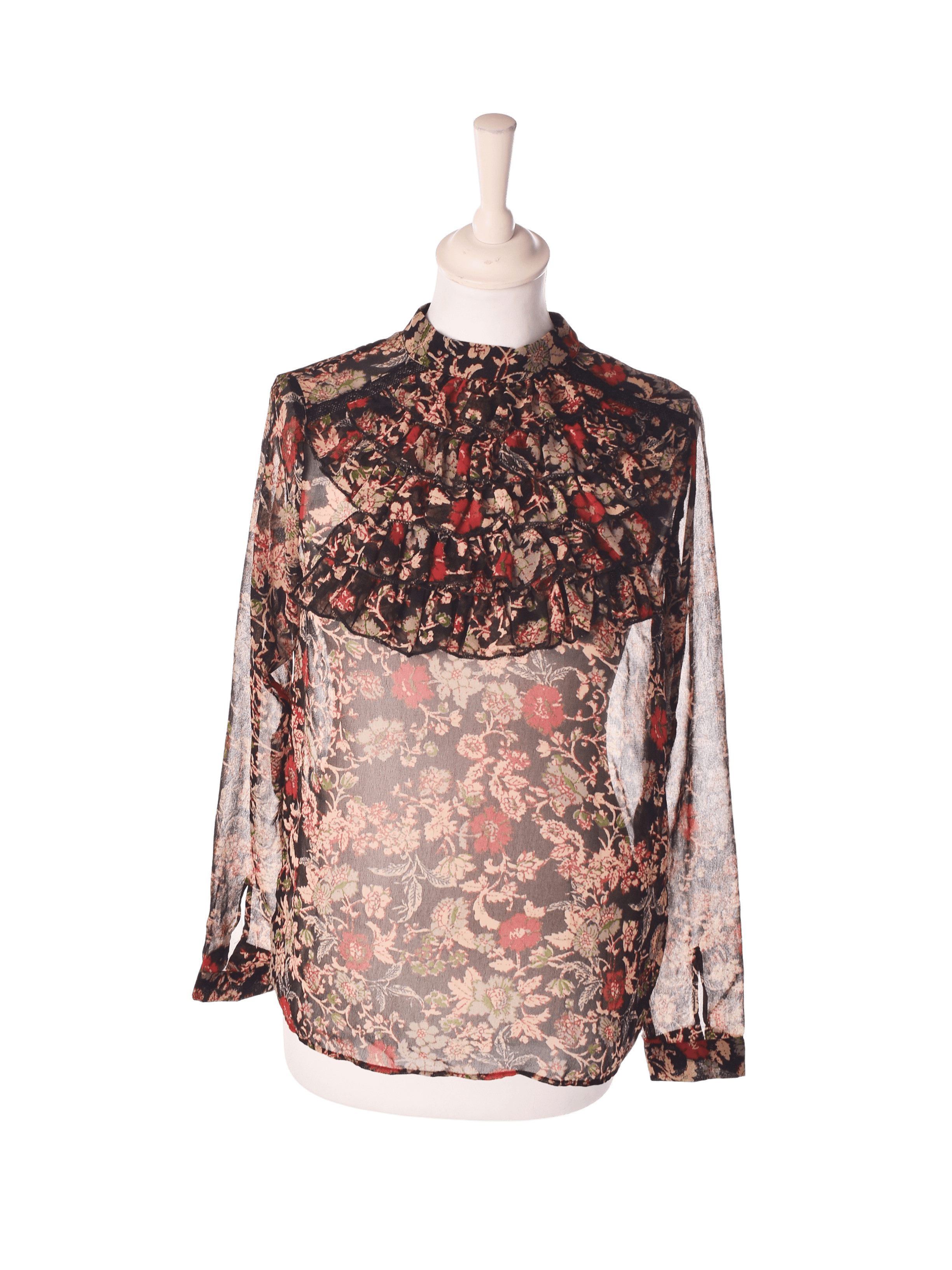 Zara Bluse - XS / Blomstret / Kvinde - SassyLAB Secondhand