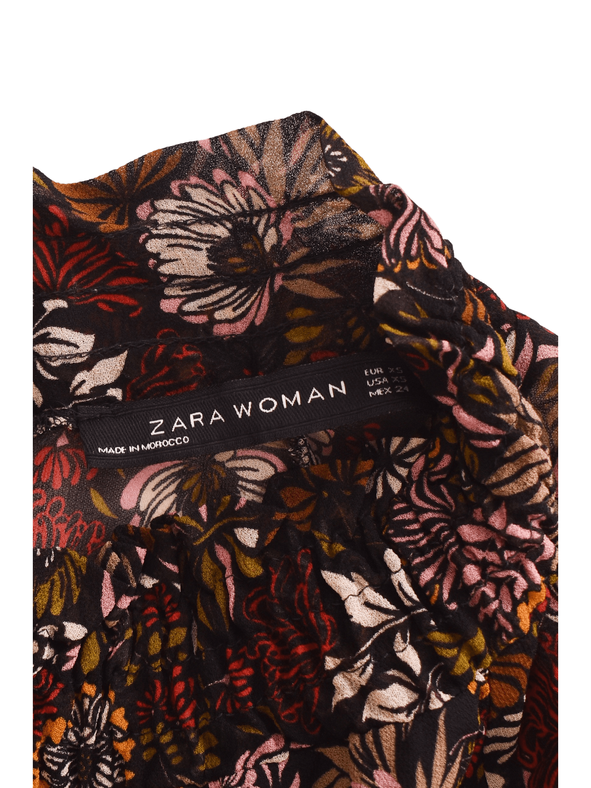 Zara Bluse - XS / Multifarvet / Kvinde - SassyLAB Secondhand