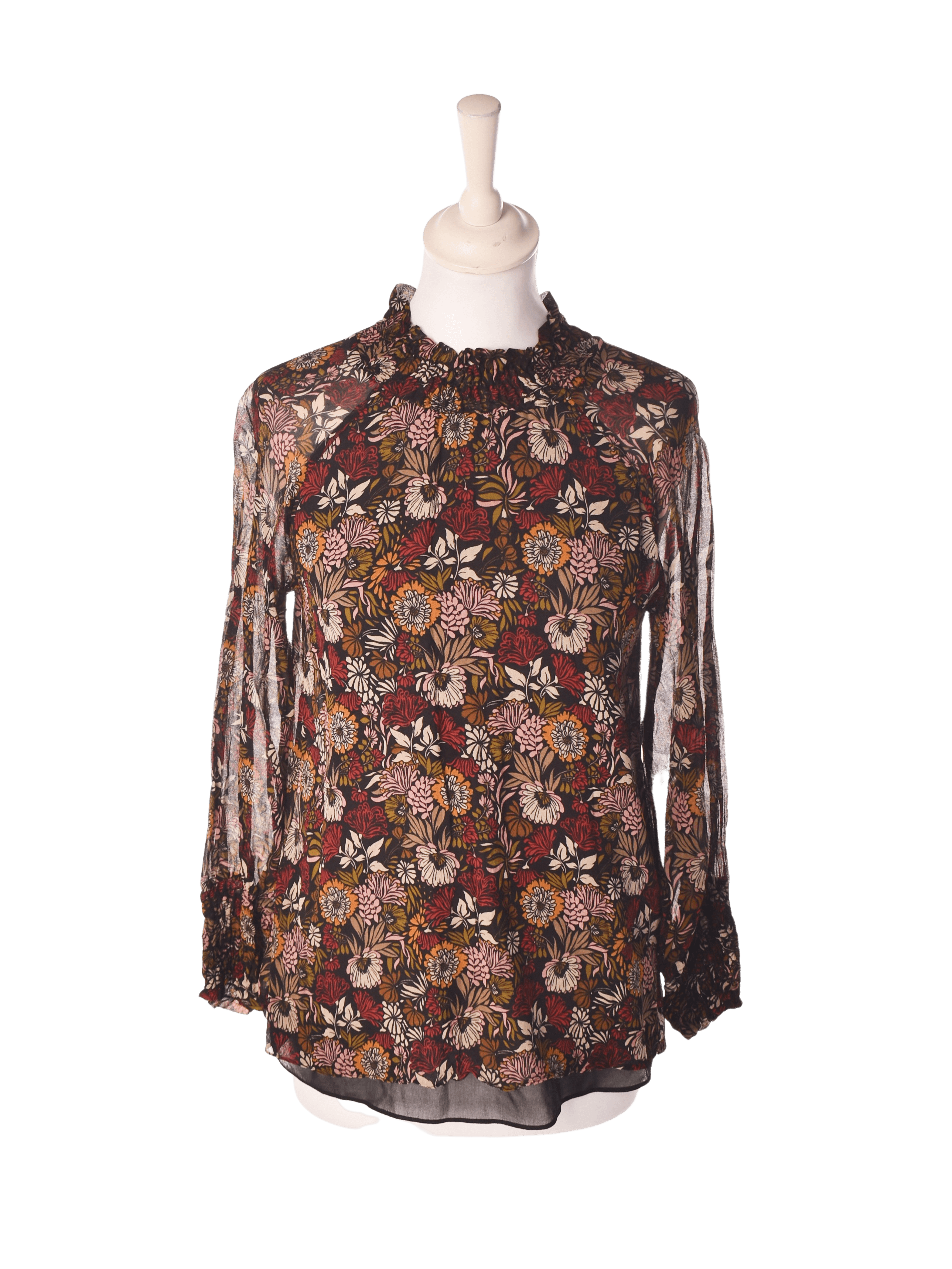 Zara Bluse - XS / Multifarvet / Kvinde - SassyLAB Secondhand