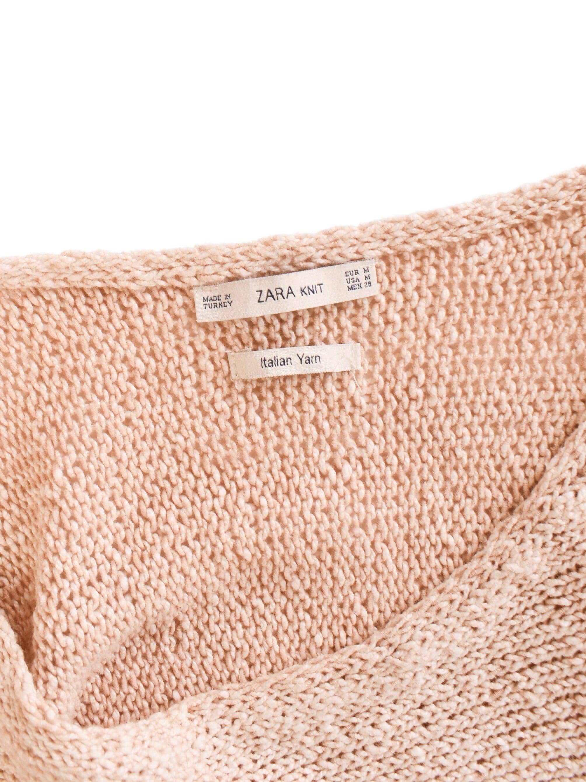 Zara Strik - M / Beige / Kvinde - SassyLAB Secondhand