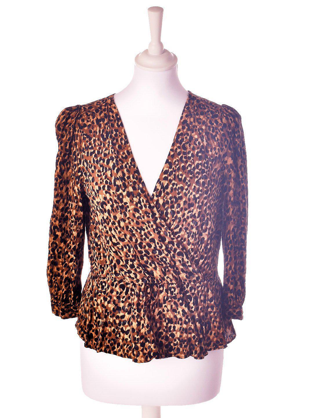Zara Trafaluc Bluse - L / Brun / Kvinde - SassyLAB Secondhand