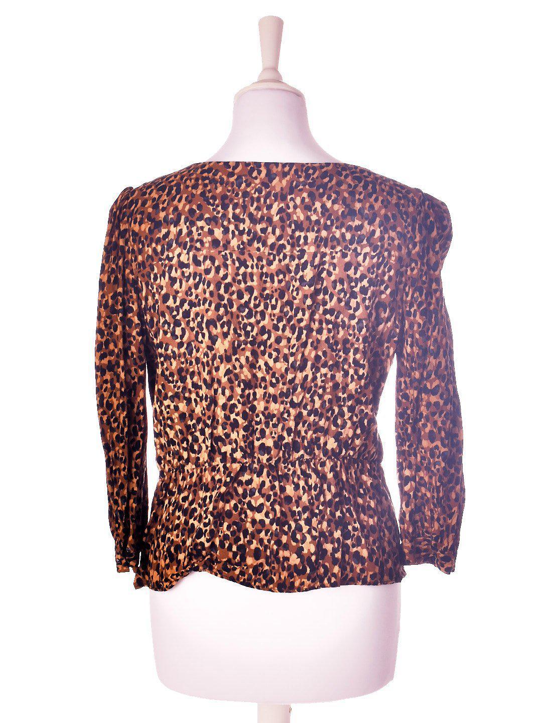 Zara Trafaluc Bluse - L / Brun / Kvinde - SassyLAB Secondhand