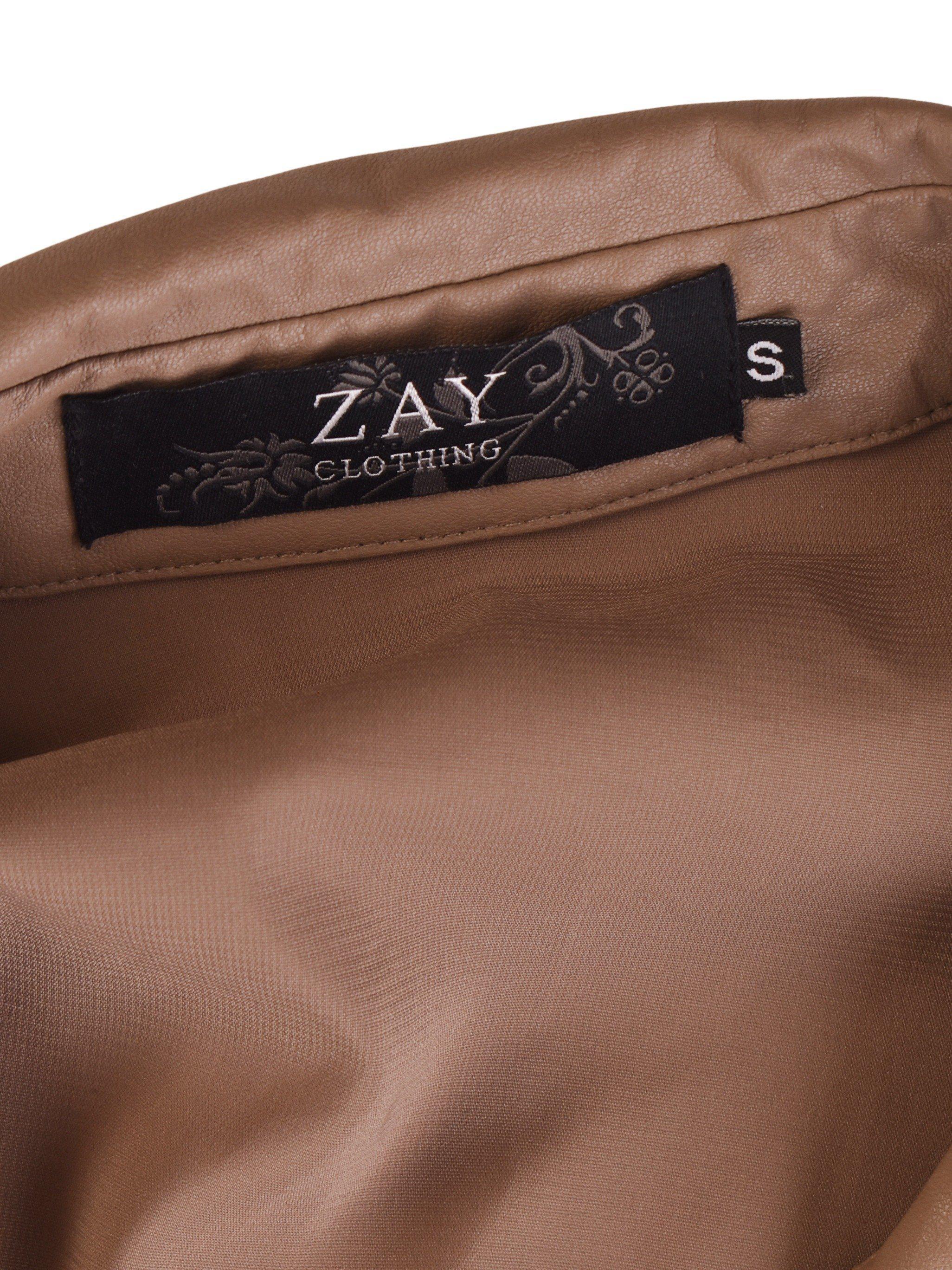 Zay Skjorte - S / Brun / Kvinde - SassyLAB Secondhand