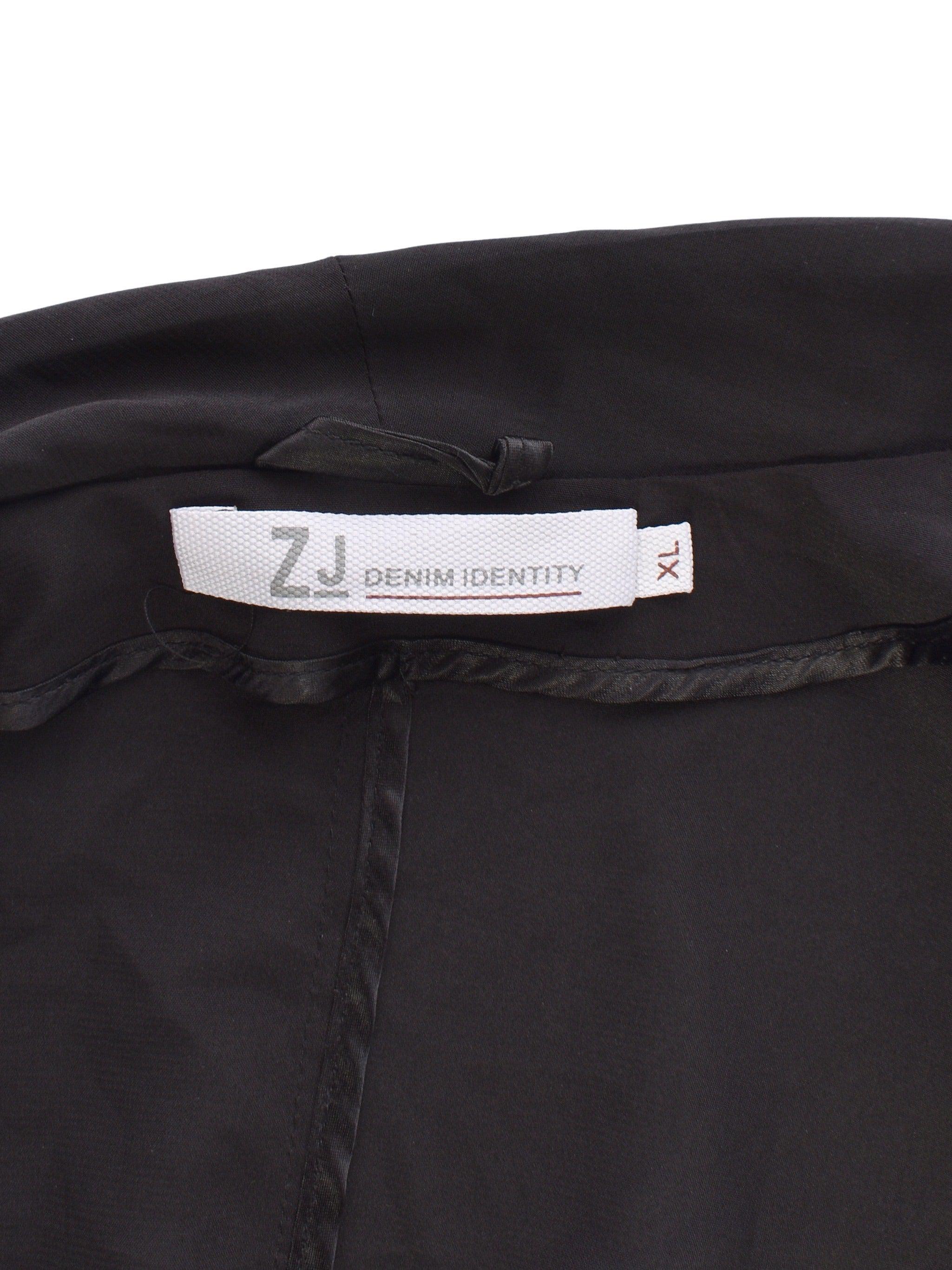 ZJ Denim Identity Bluse - XL / Sort / Kvinde - SassyLAB Secondhand